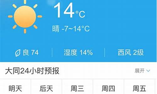 山西大同天气预报15天查询结果