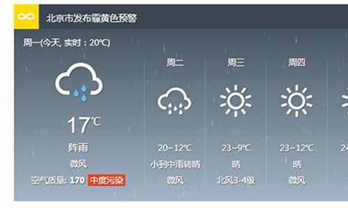 北京天气予报_北京天气预报一周