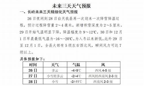 长岭天气预报_长岭天气预报15天准确